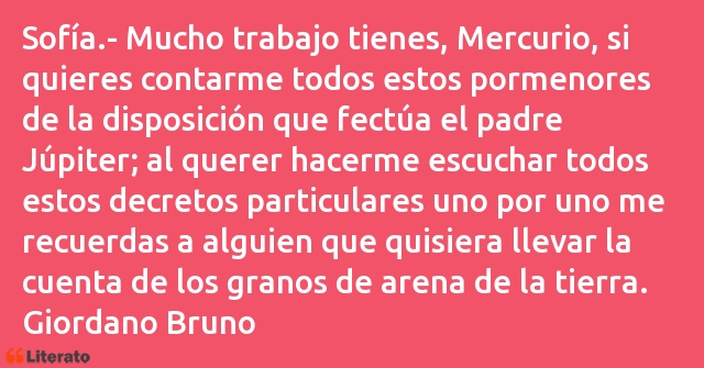 Frases de Giordano Bruno
