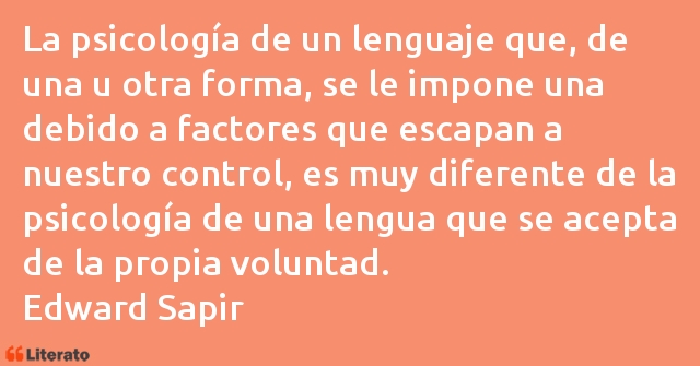 Frases de Edward Sapir