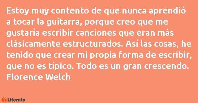 Frases de Florence Welch