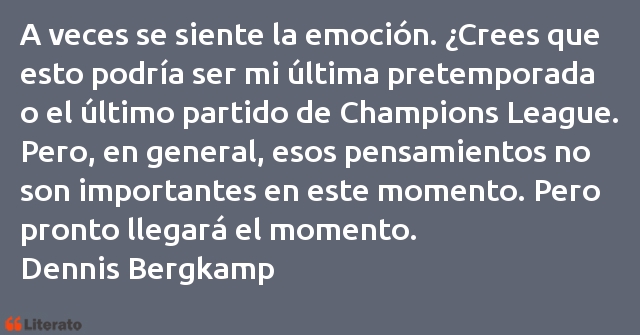 Frases de Dennis Bergkamp