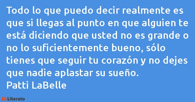 Frases de Patti LaBelle