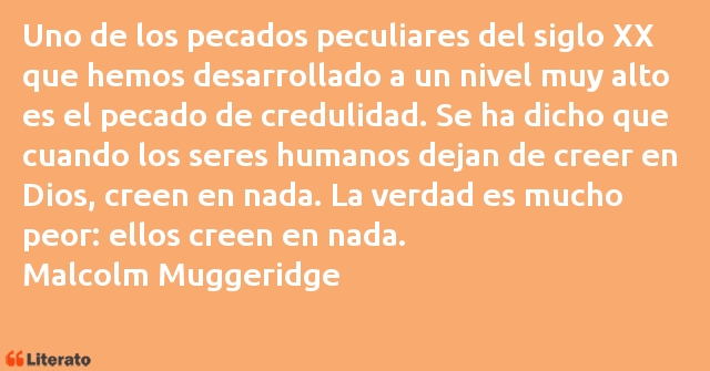 Frases de Malcolm Muggeridge