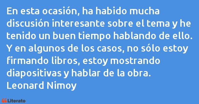Frases de Leonard Nimoy