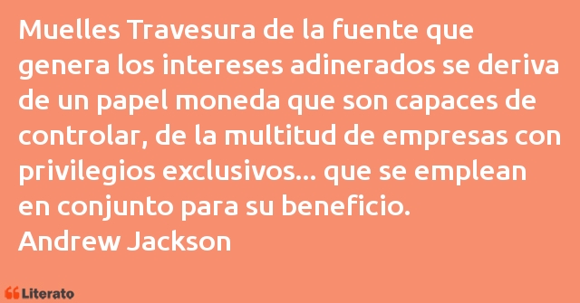 Frases de Andrew Jackson