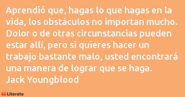 Frases de Jack Youngblood