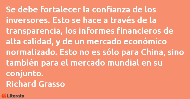 Frases de Richard Grasso