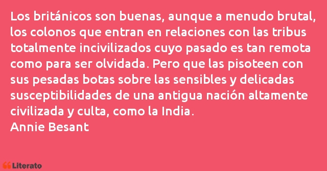 Frases de Annie Besant