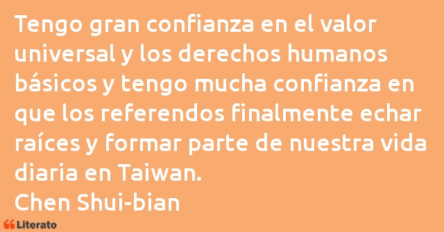 Frases de Chen Shui-bian