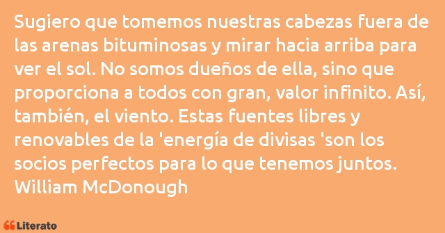 Frases de William McDonough