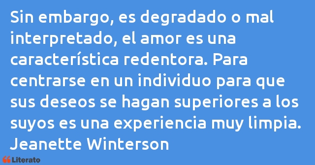 Frases de Jeanette Winterson