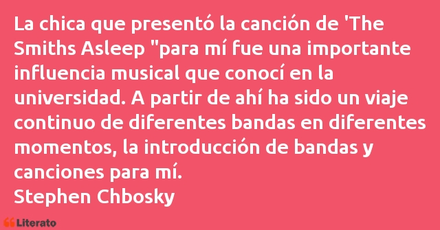Frases de Stephen Chbosky