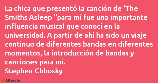 Frases de Stephen Chbosky