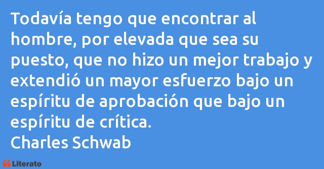 Frases de Charles Schwab