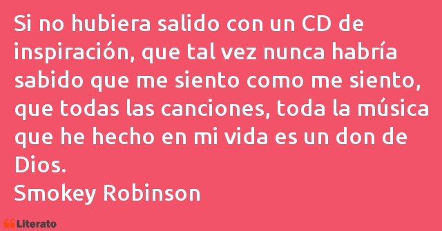 Frases de Smokey Robinson