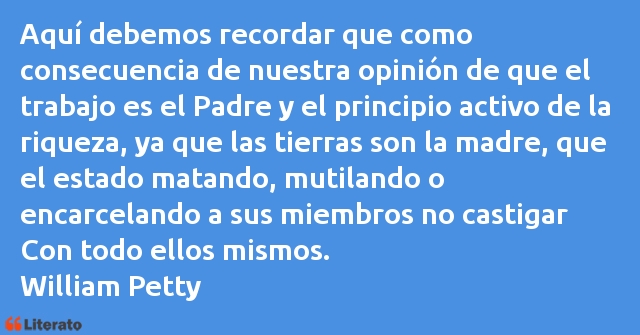 Frases de William Petty