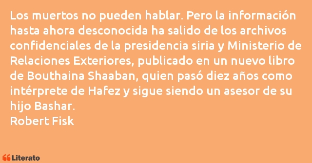 Frases de Robert Fisk