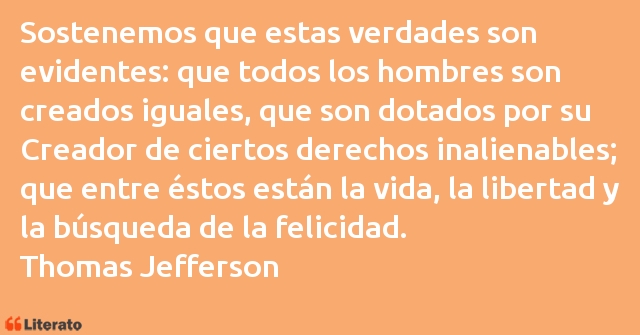 Frases de Thomas Jefferson