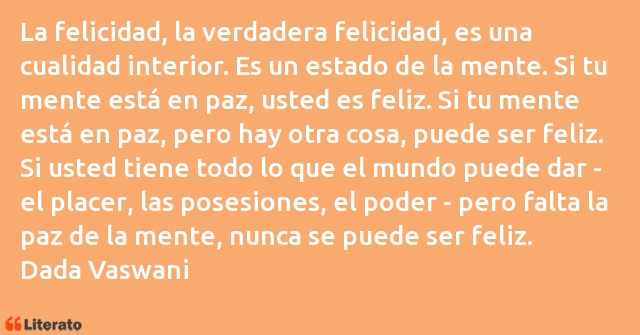 Frases de Dada Vaswani