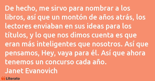 Frases de Janet Evanovich