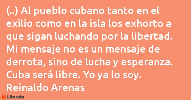 Frases de Reinaldo Arenas