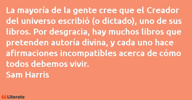 Frases de Sam Harris