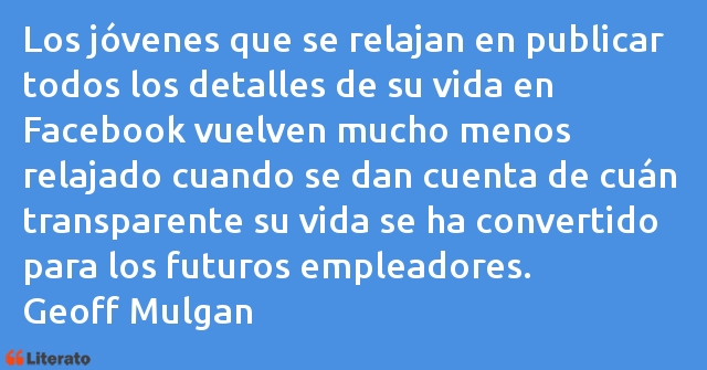 Frases de Geoff Mulgan