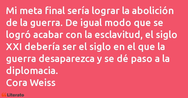 Frases de Cora Weiss