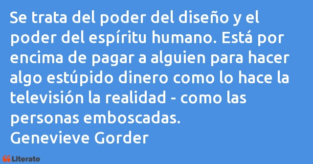 Frases de Genevieve Gorder