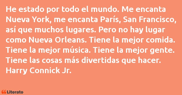 Frases de Harry Connick Jr.