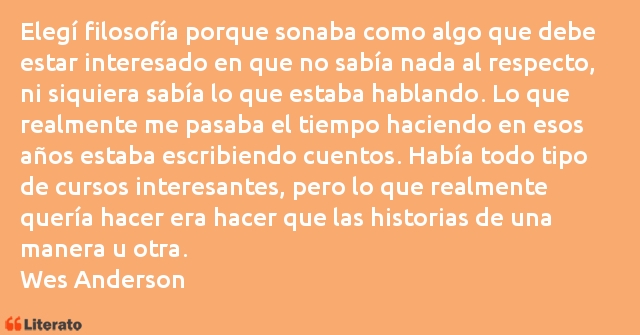 Frases de Wes Anderson