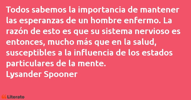 Frases de Lysander Spooner