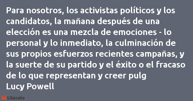 Frases de Lucy Powell