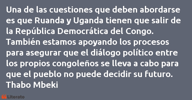 Frases de Thabo Mbeki