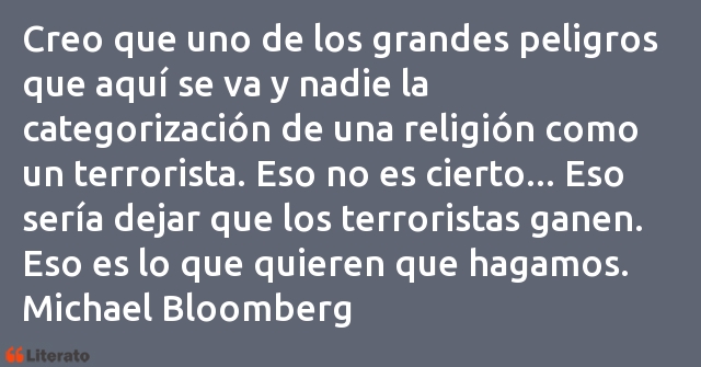 Frases de Michael Bloomberg