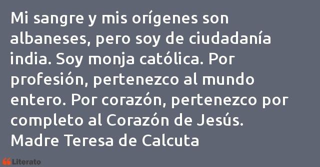 Frases de Madre Teresa de Calcuta