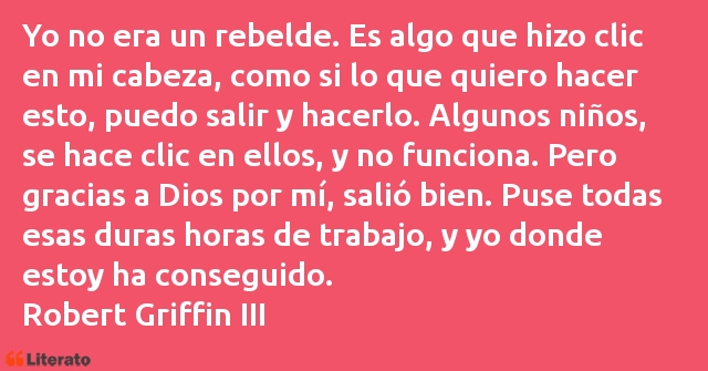 Frases de Robert Griffin III