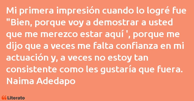 Frases de Naima Adedapo