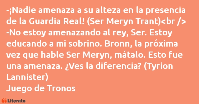 Frases de Juego de Tronos