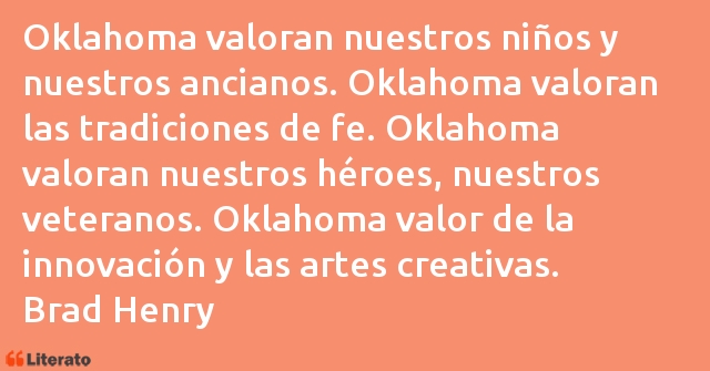 Frases de Brad Henry