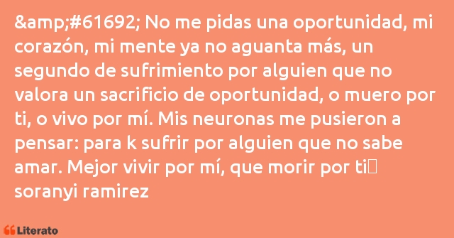 Frases de soranyi ramirez