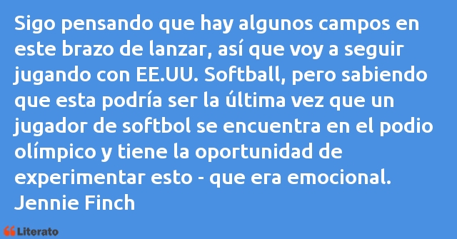 Frases de Jennie Finch