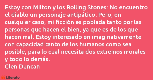 Frases de Glen Duncan