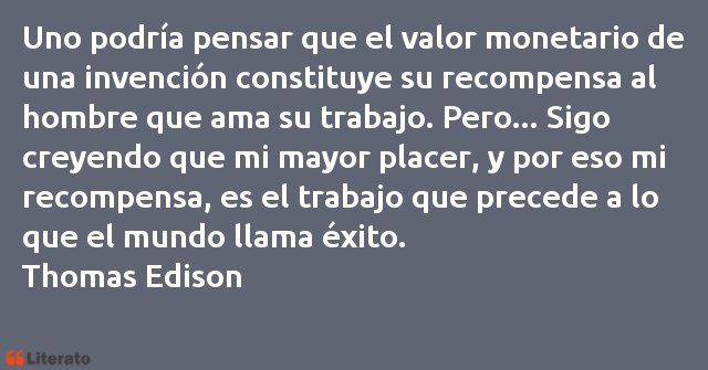 Frases de Thomas Edison