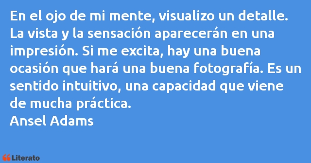 Frases de Ansel Adams