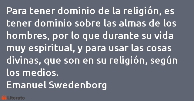 Frases de Emanuel Swedenborg