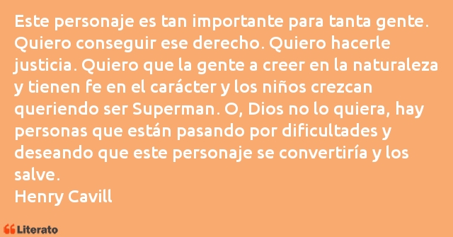 Frases de Henry Cavill
