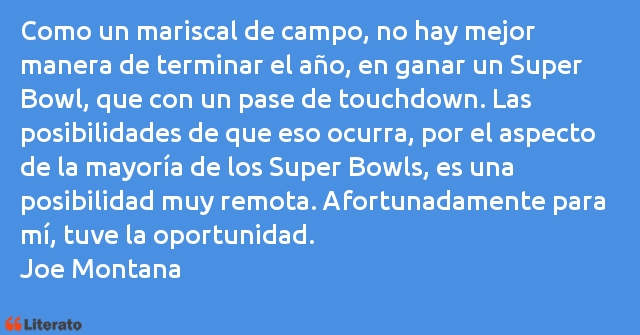 Frases de Joe Montana