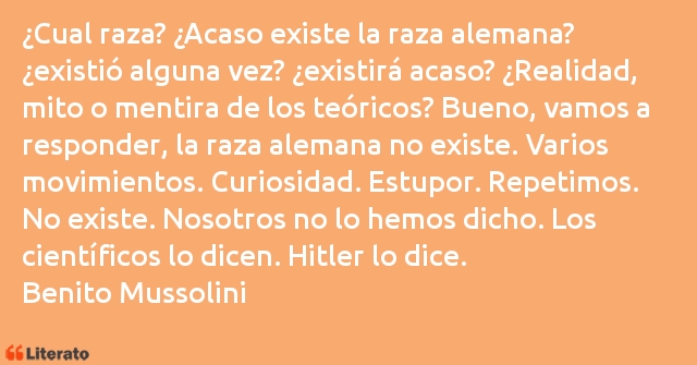 Frases de Benito Mussolini