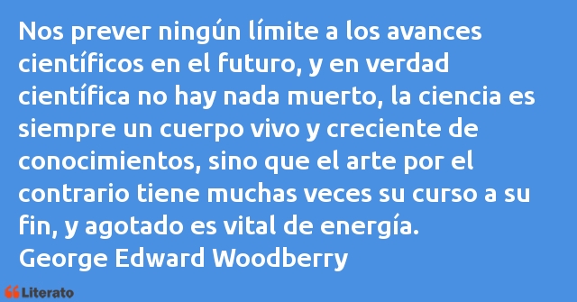 Frases de George Edward Woodberry