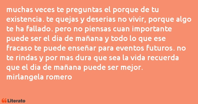 Frases de mirlangela romero